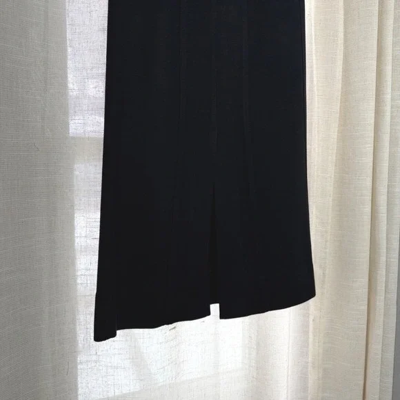 ME+EM Wool Blend Travel Tailoring Midi Skirt Black Pockets Size 2 US 6 UK - Picture 7 of 10